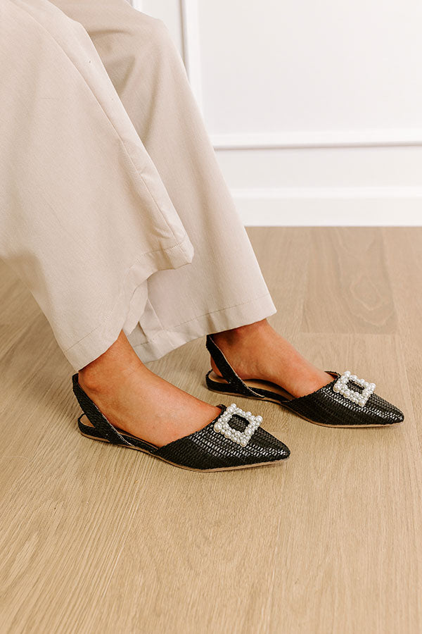 Premium Nabana Woven Flat - Sleek Black Edition