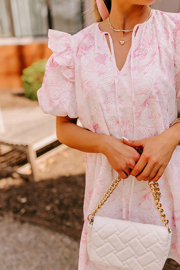 Ultimate Floral Eyelet Shift Dress - Bloom with Style