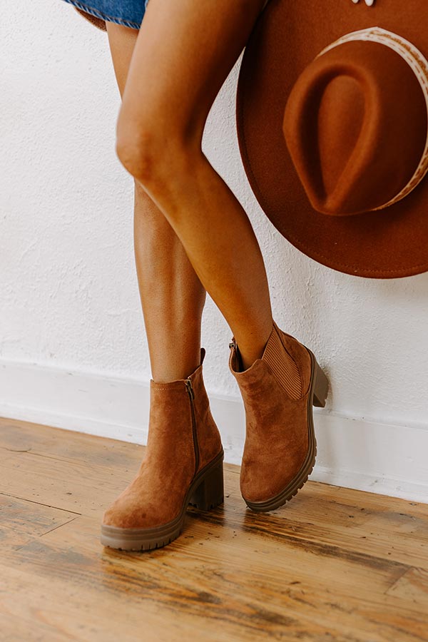 Premium Trust Issues Faux Suede Bootie - Ultimate Comfort & Style