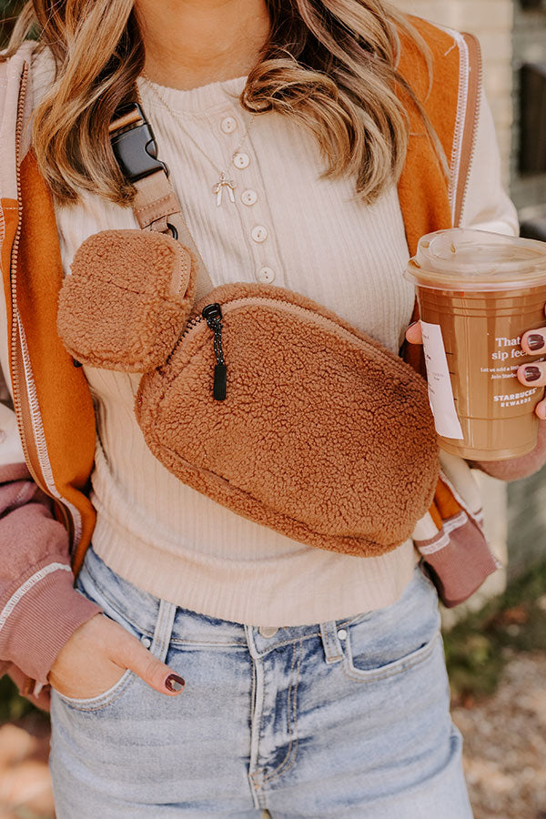 Premium Sherpa Fanny Pack - Ultimate Style in Brown