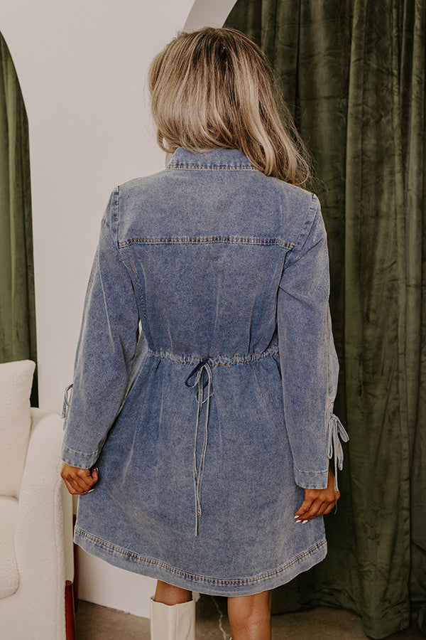 Premium Casual Cue Denim Mini Dress - Ultimate Style Upgrade