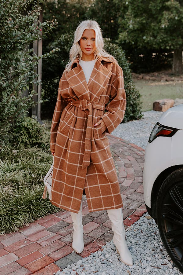 Premium Plaid Elegance Coat