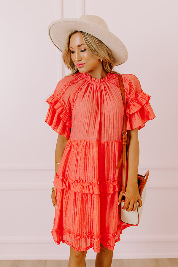 Ultimate Sunny Stroll Ruffle Mini Dress