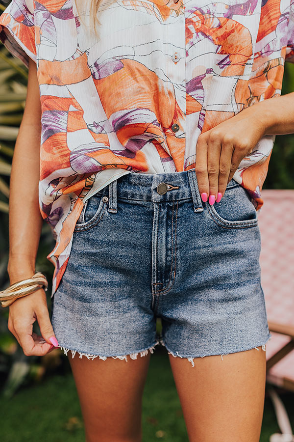 Premium Just USA Luisa High Waist Denim Shorts