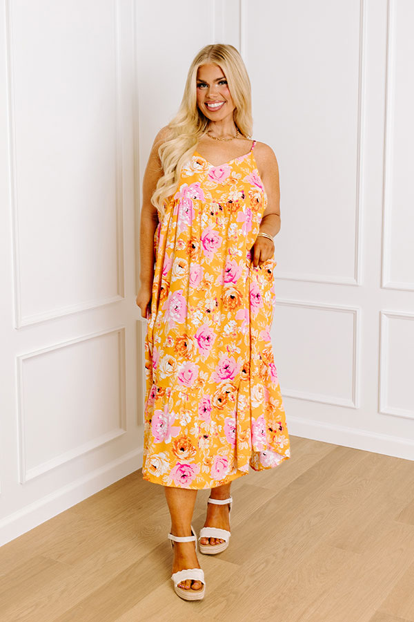 Premium Floral Midi Dress - Ultimate Style Upgrade