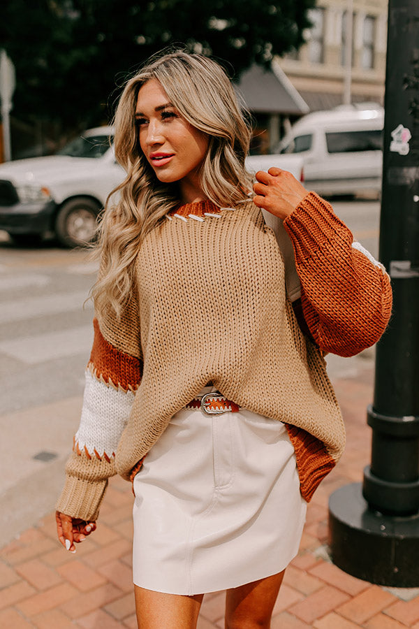 Premium Brown Sugar Knit Sweater - Ultimate Comfort & Style