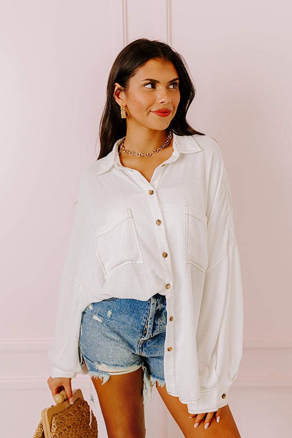 Premium Breezy Button-Up Shirt