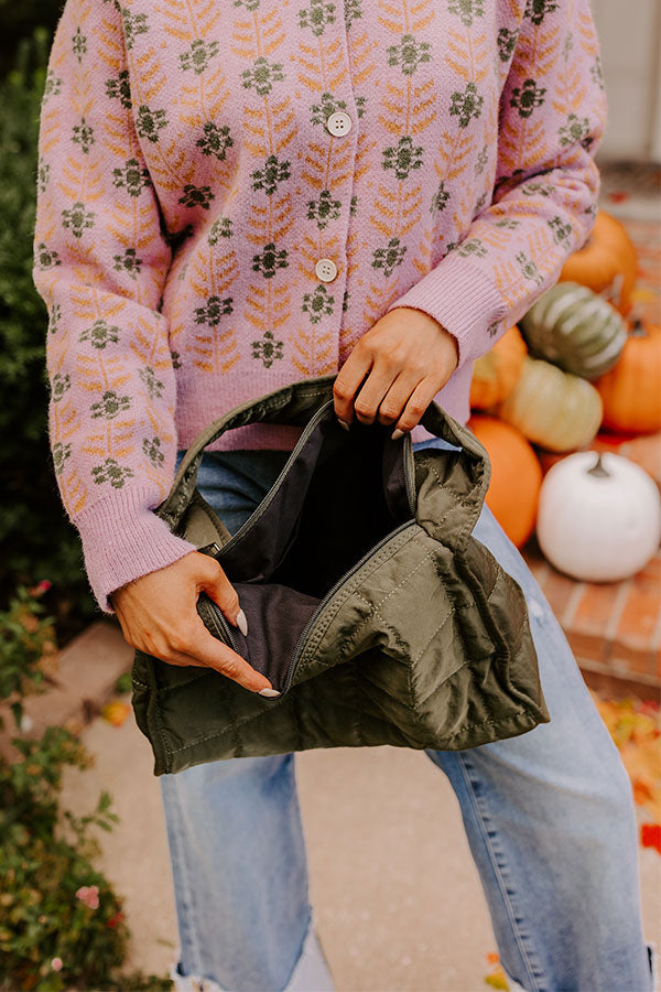 Premium Quilted Olive Handbag - Ultimate Style Upgrade