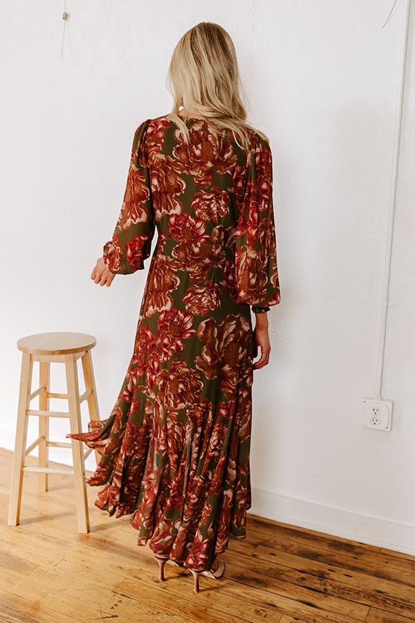 Premium Napa Valley Floral Maxi Dress - Ultimate Elegance