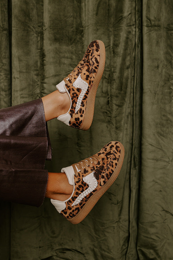 Premium Leopard Sneaker - Ultimate Brown Comfort