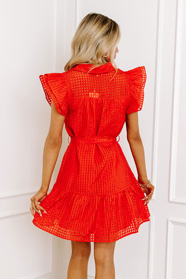 Premium Gingham Red Dress - Ultimate Wardrobe Essential