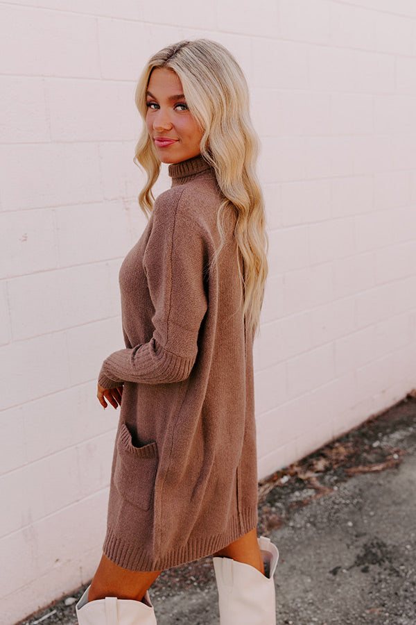 Premium Rustic Vineyard Knit Sweater Dress - Ultimate Cozy Chic Style