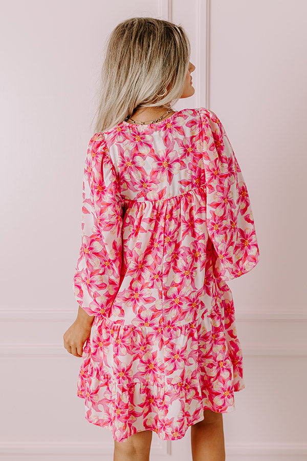 Premium Coastal Cruise Floral Mini Dress - Ultimate Summer Style