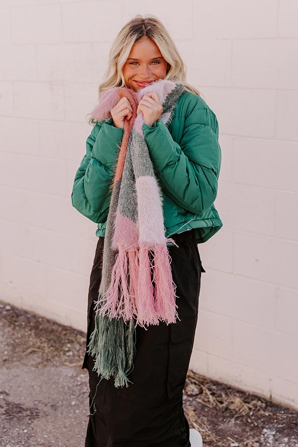 Premium Cozier Than Most Eyelash Knit Scarf - Teal