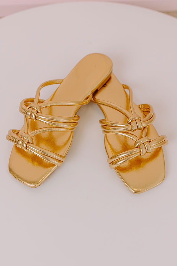 Premium Willa Metallic Gold Sandals – Ultimate Style Upgrade