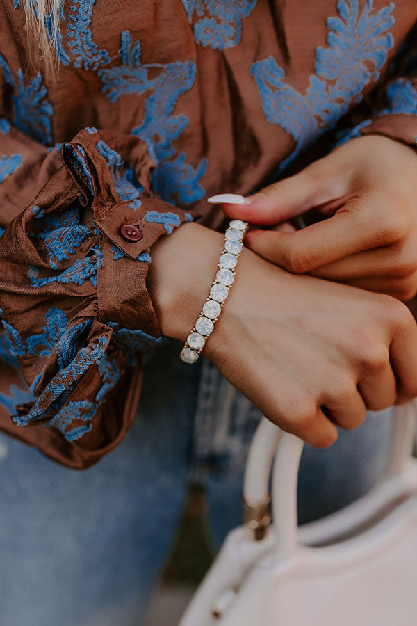 Ultimate Sparkle Stretch Bracelet - Premium White Design