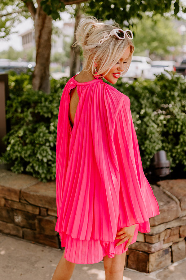 Ultimate Hot Pink Runway Revelry Shift Dress