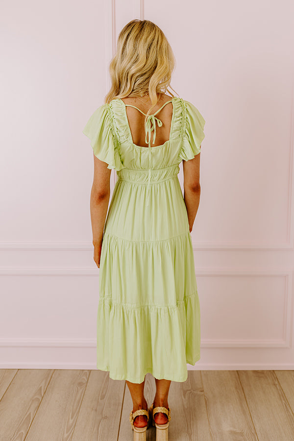 Elegant Spring Fling Midi Dress