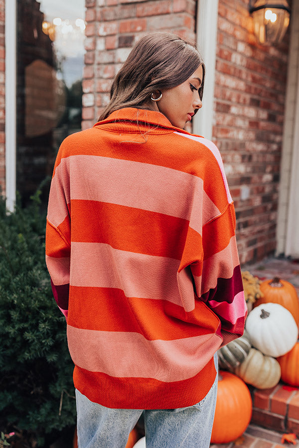 Premium Striped Pumpkin Pullover - Ultimate Cozy Style