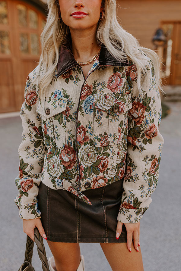 Urban Elegance Floral Jacket