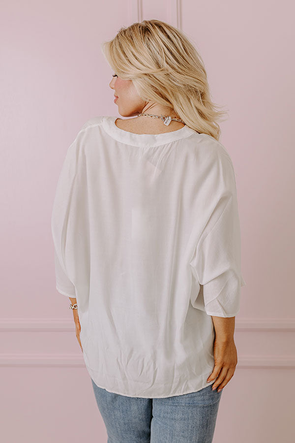 Premium Ivory Shift Top - Effortless Style & Comfort