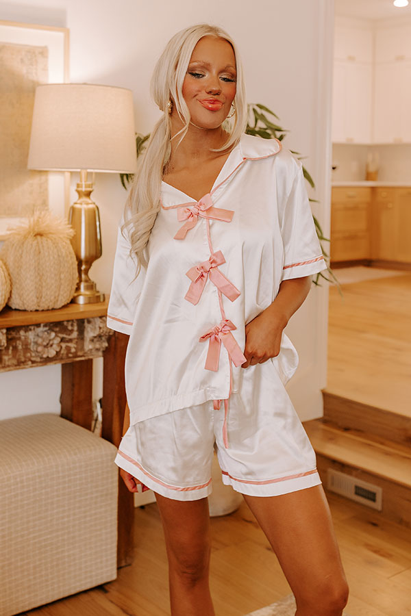 Premium Ivory Satin Pajama Top - Upgrade Your Loungewear