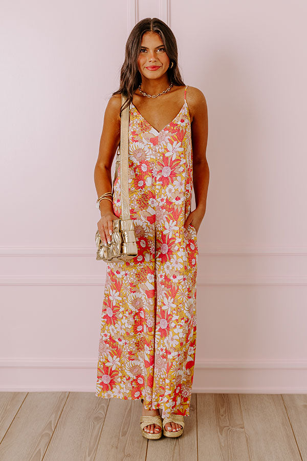 Ultimate Chic Floral Jumpsuit - Primrose Yellow