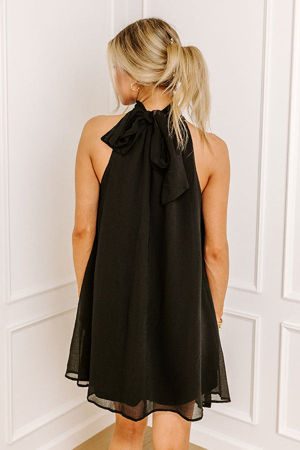 Ultimate Black Salsa Ruffle Mini Dress