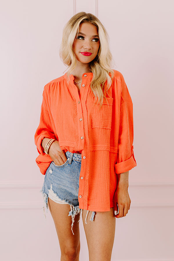 Premium Coral Tunic: Ultimate Weekend Style