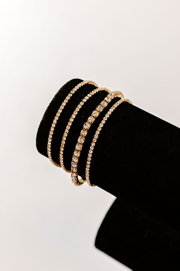 Ultimate Ritzy Bliss Bracelet Set - Premium Glamour Collection