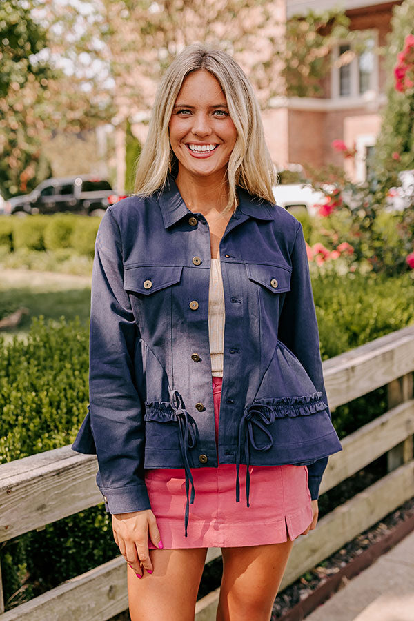 Ultimate NYC Stroll Peplum Jacket - Feminine & Cozy