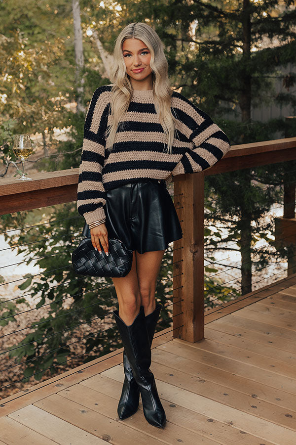 Ultimate Snuggle Weather Knit Sweater - Premium Striped Style