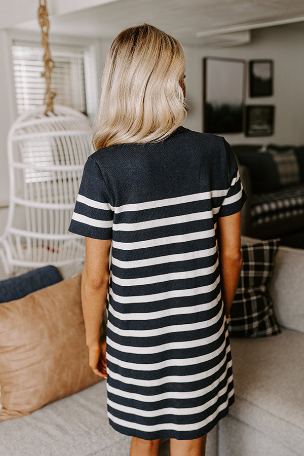 Premium Striped Prosecco Mini Dress
