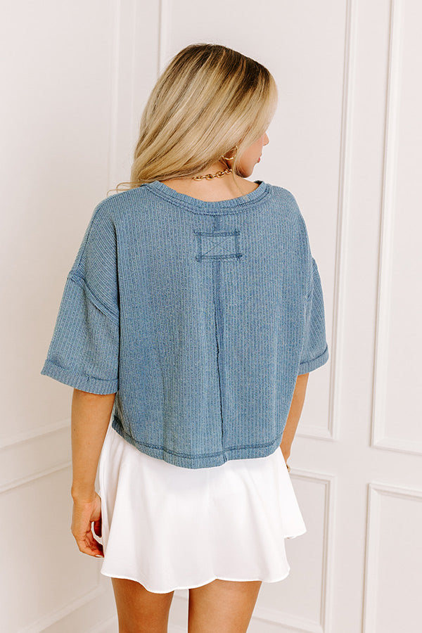 Premium Light Teal Knit Top – Fresh Breeze Collection