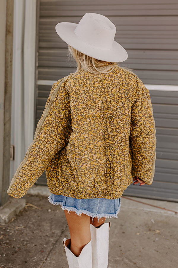 Premium Cabin Cutie Corduroy Jacket - Primrose Yellow