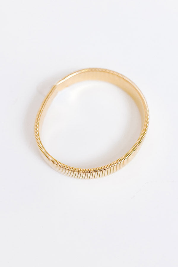 Premium NYC Glam Stretch Bracelet - Ultimate Gold Accessory