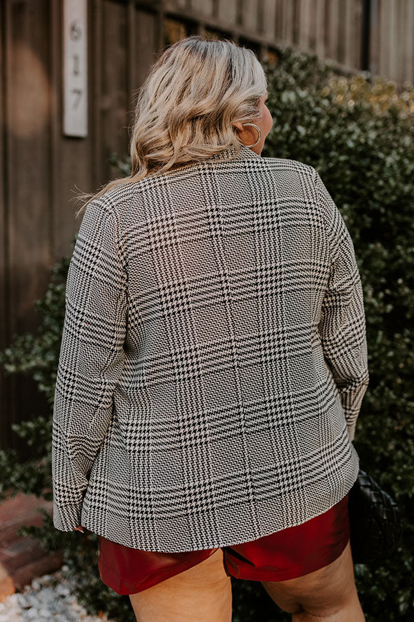 Ultimate Dare To Dream Houndstooth Blazer for Curves
