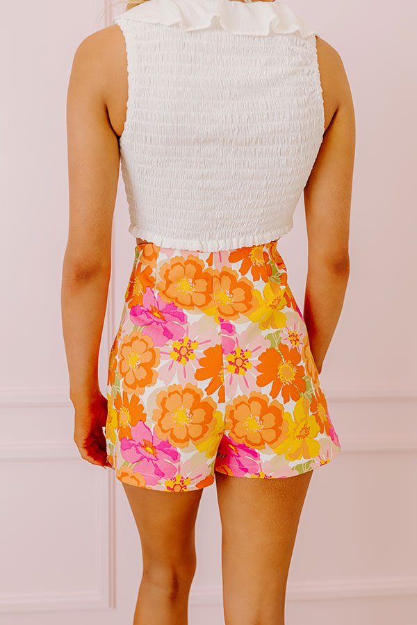 Premium Tropicana Floral Wrap Skort - Trendsetter's Choice