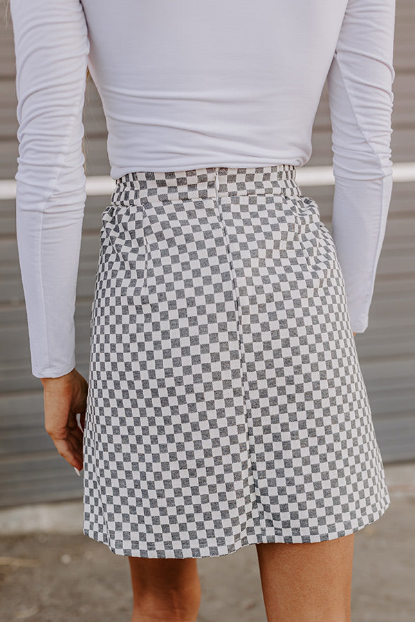 Ultimate Check It Out High Waist Skort - Trendy & Chic