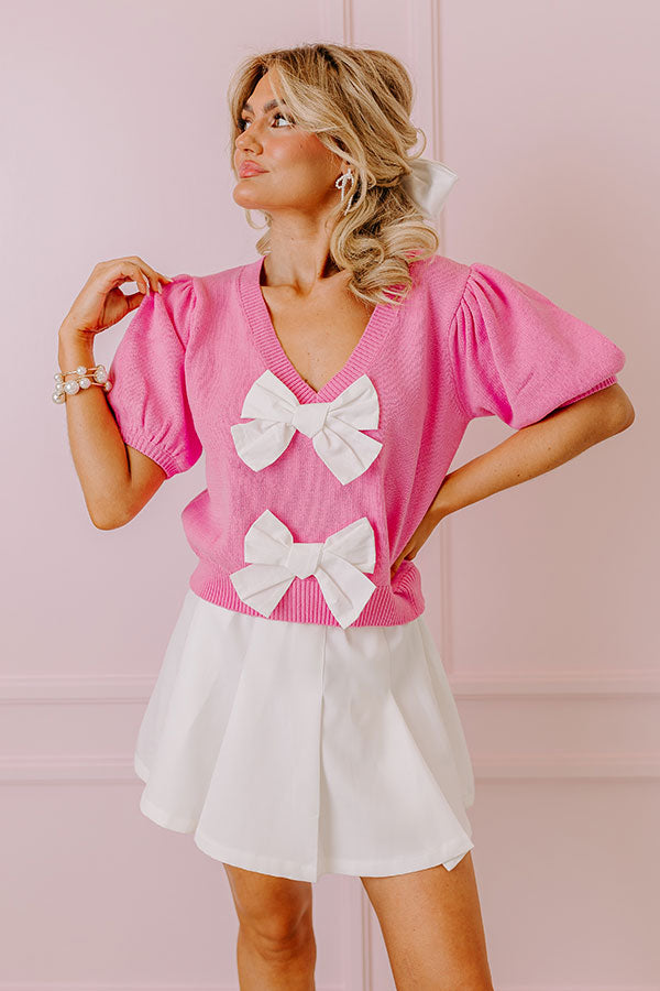 Ultimate Coquette Knit Sweater Top - Chic & Adorable