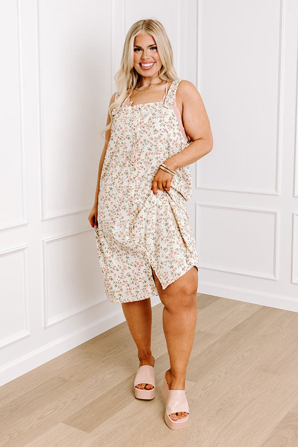 Ultimate Corduroy Floral Dress - Premium Curve Fit