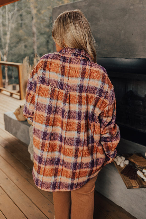 Ultimate Sangria Plaid Jacket - Cozy & Stylish