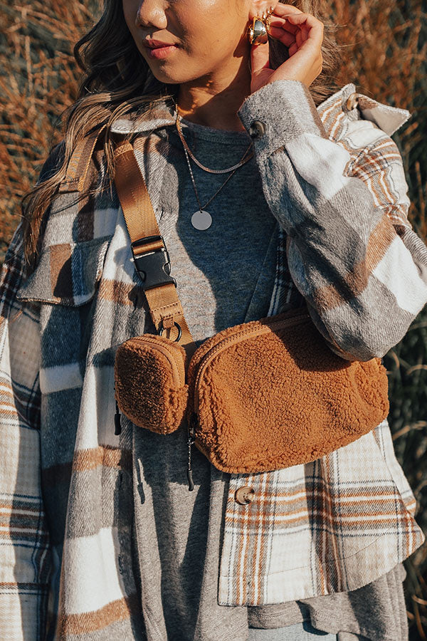 Premium Sherpa Fanny Pack - Ultimate Style in Brown