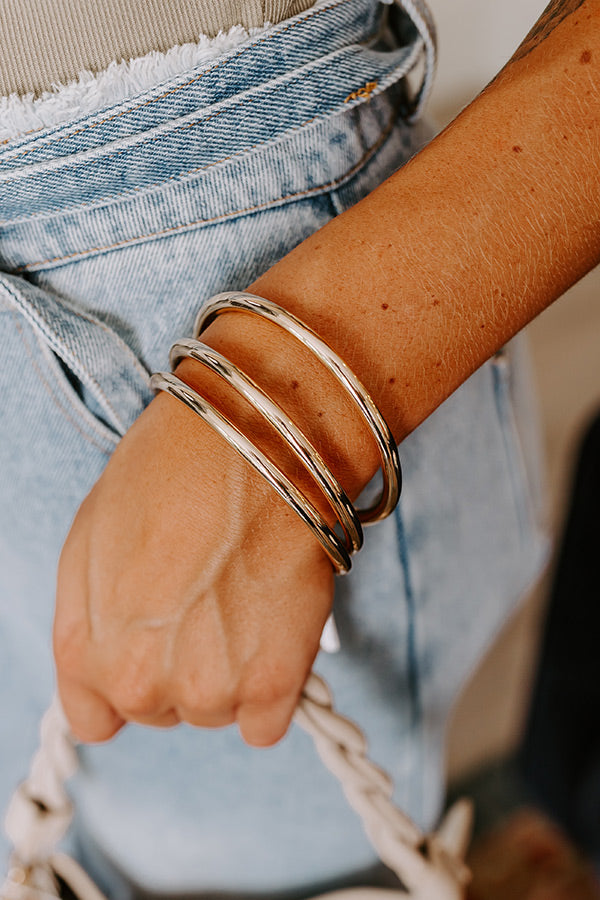Ultimate Rhythmic Rhapsody Gold Bangle Bracelet Set