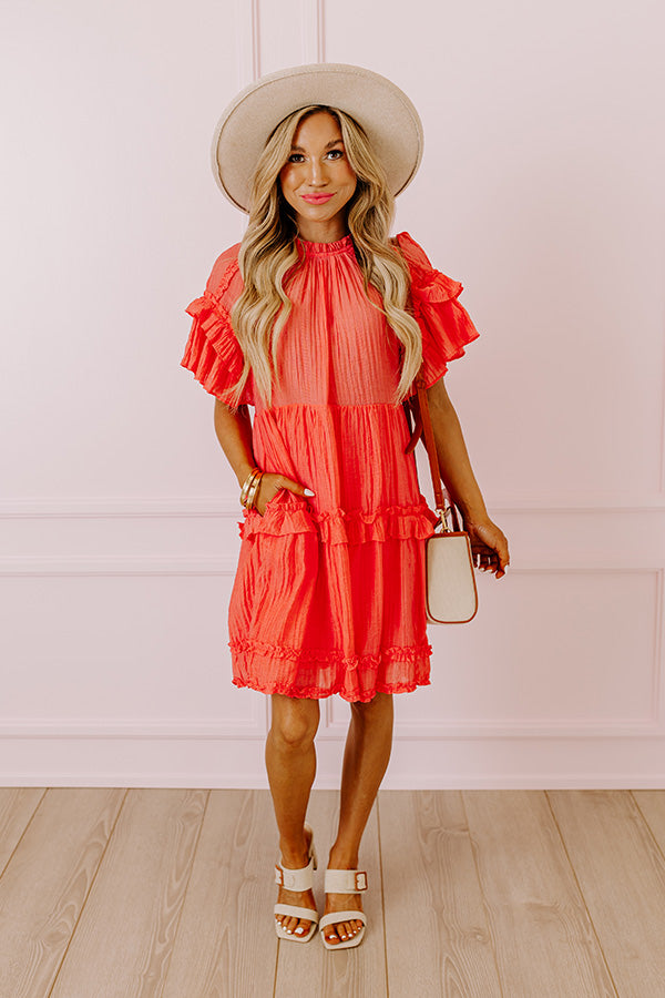 Ultimate Sunny Stroll Ruffle Mini Dress