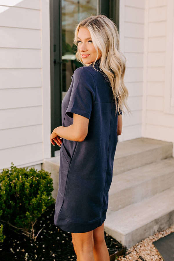 Chic Navy Mini Dress for Casual Outings