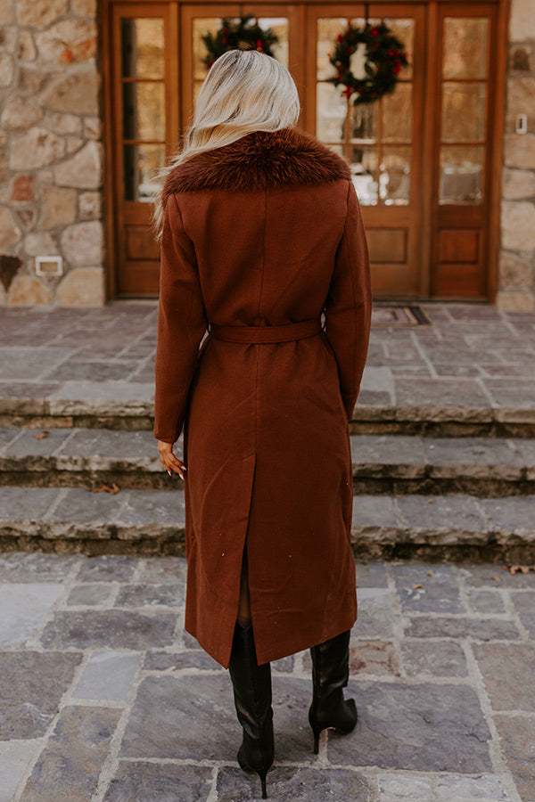 Premium Central Park Stroll Coat in Chocolate - Ultimate Winter Style