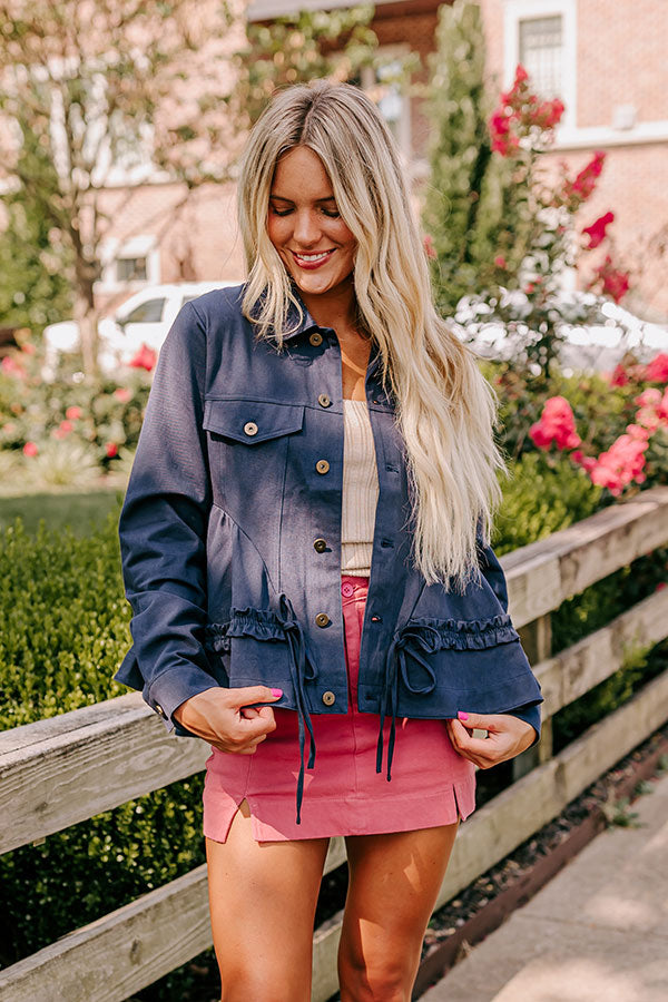 Ultimate NYC Stroll Peplum Jacket - Feminine & Cozy