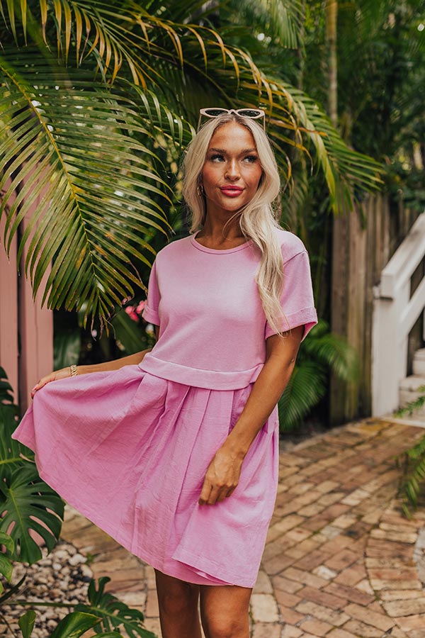 Ultimate Blush Mini Dress - Effortless Elegance