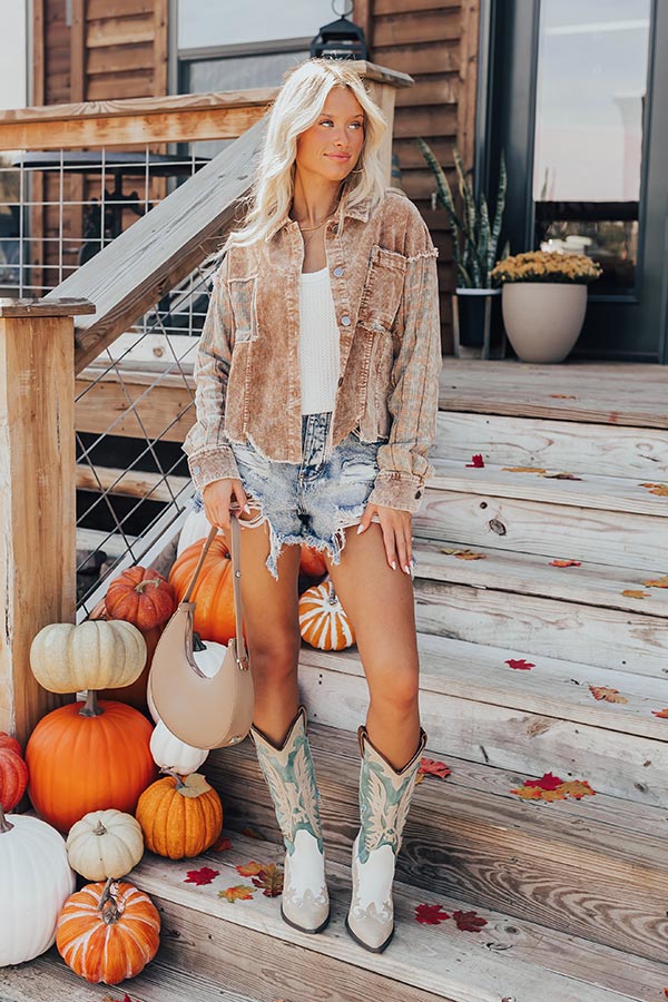 Ultimate Chill Nights Corduroy Jacket in Mocha - Effortless Fall Style